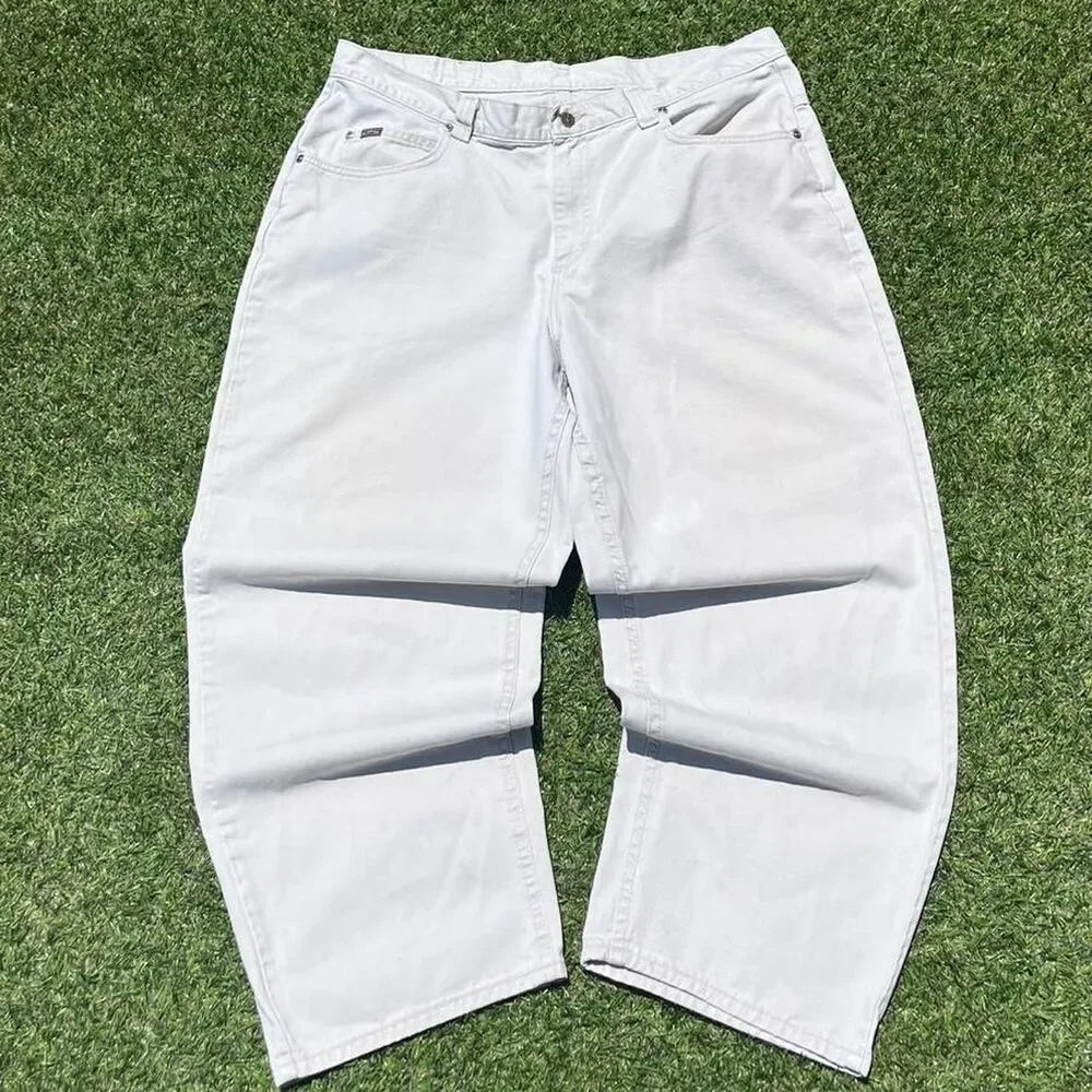 Riders-by-lee Men's White and Grey Trousers